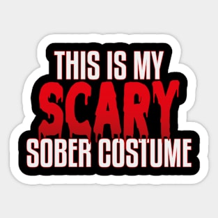 Sober Costume Sticker